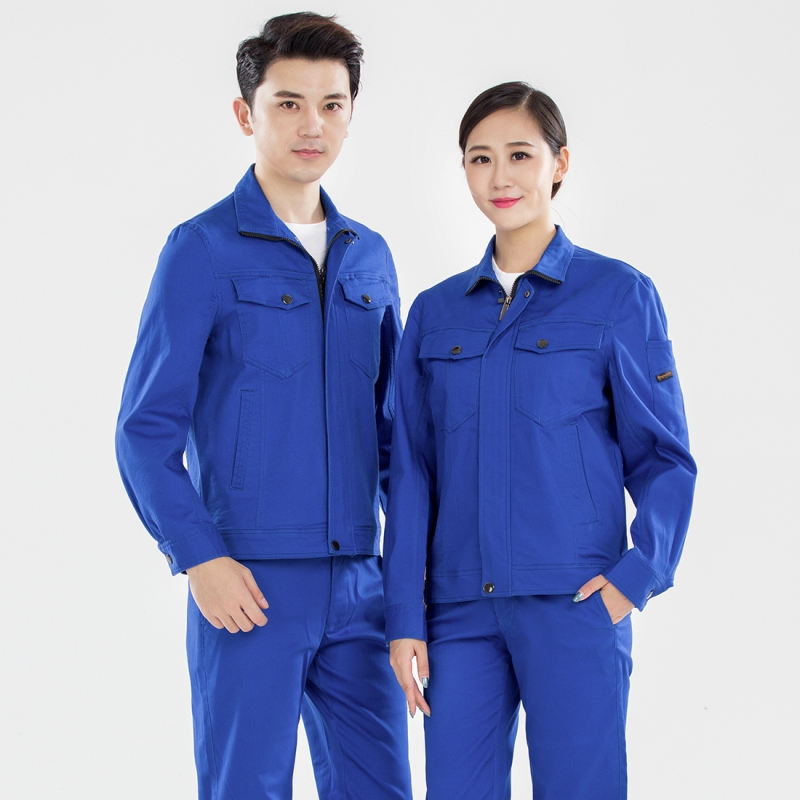 湖蓝色杭州工作服AC16-4