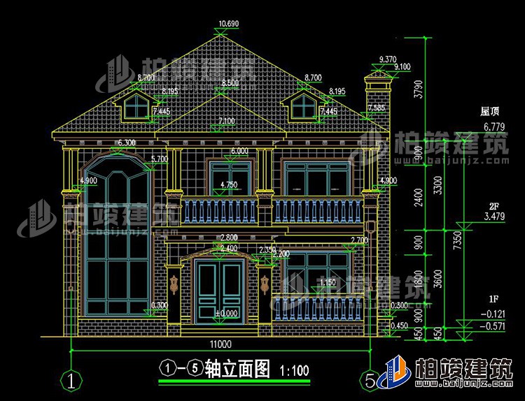 农村二层别墅图片大全 新款BZ2563-简欧风格